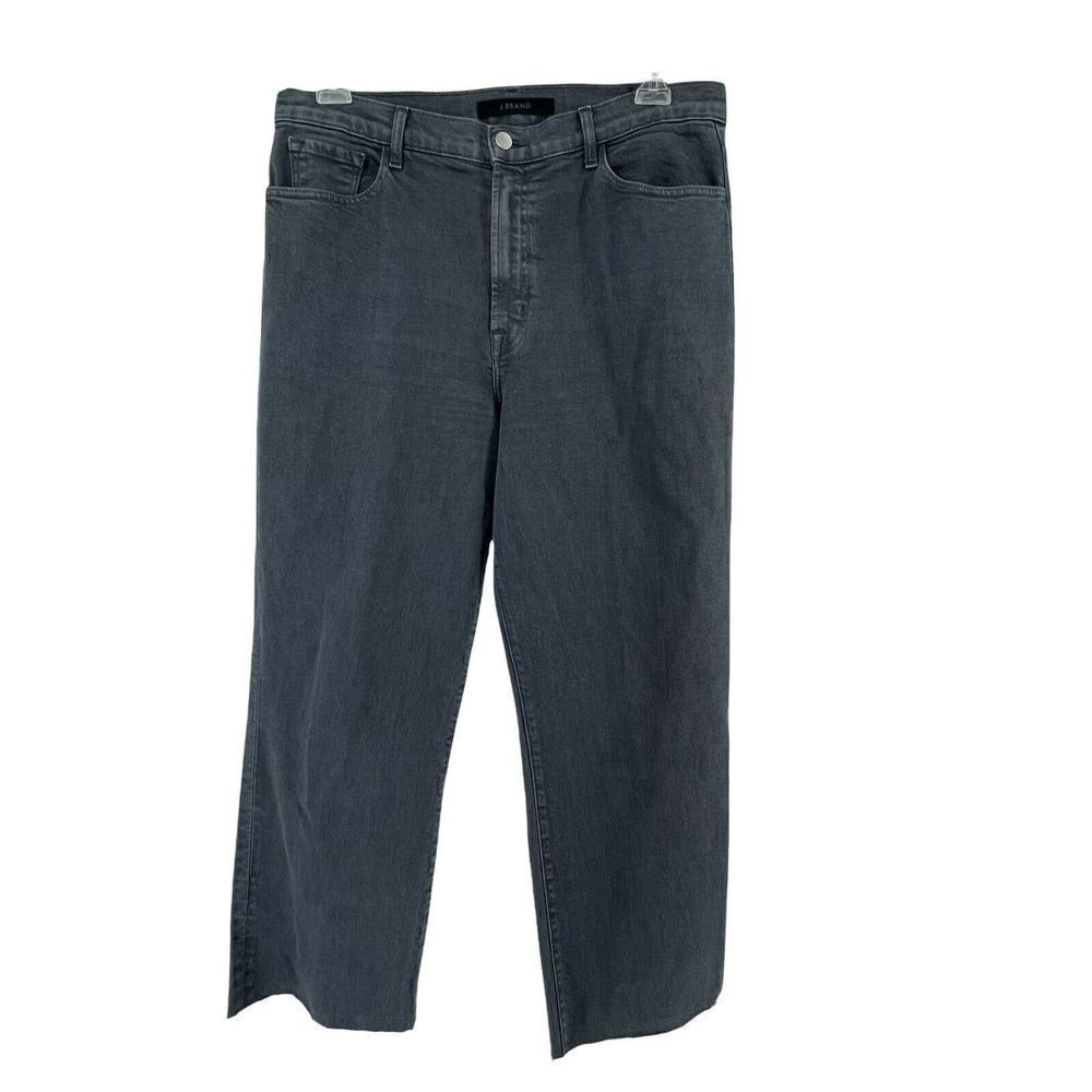 J Brand Jules High Rise Ankle Straight Jeans Shady Gray Womens Size 32 Waist